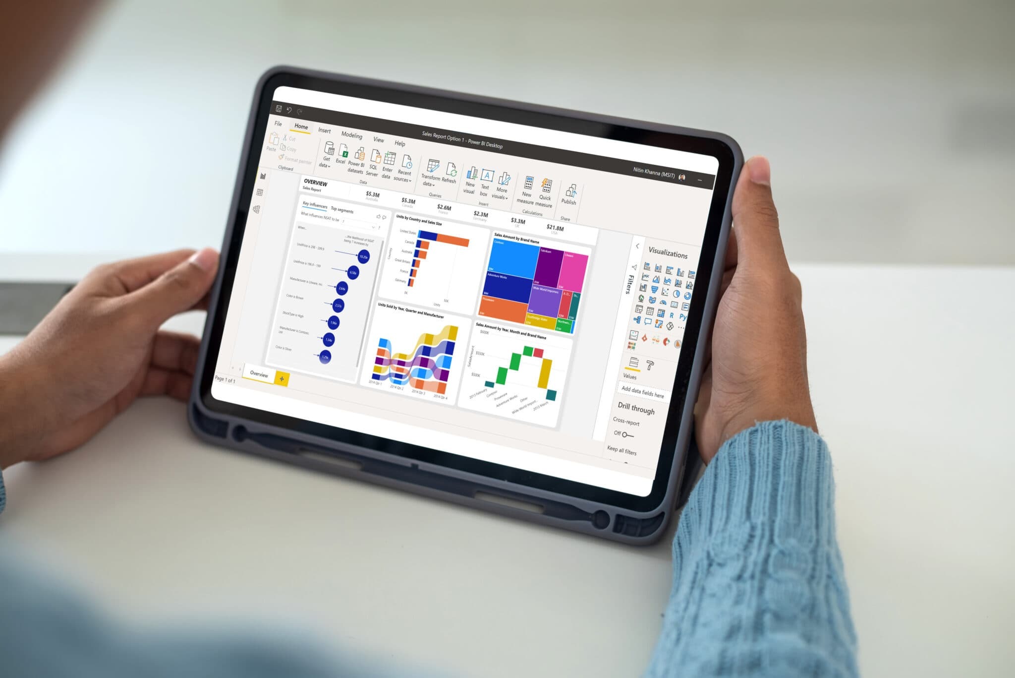 Microsoft Excel on Surface Pro 4: A productivity powerhouse combining Excel's features with the versatility of the Surface Pro 4.